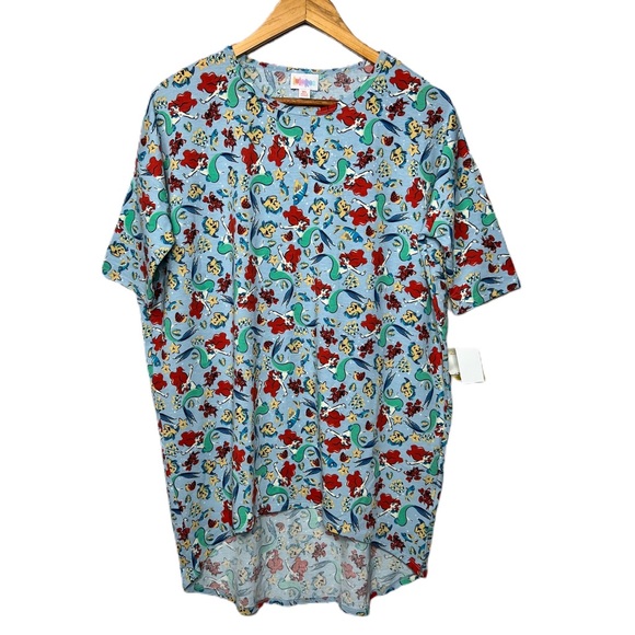 NWT XS DISNEY LITTLE MERMAID & FLOUNDER TUNIC, LuLaRoe Irma - Picture 6 of 7
